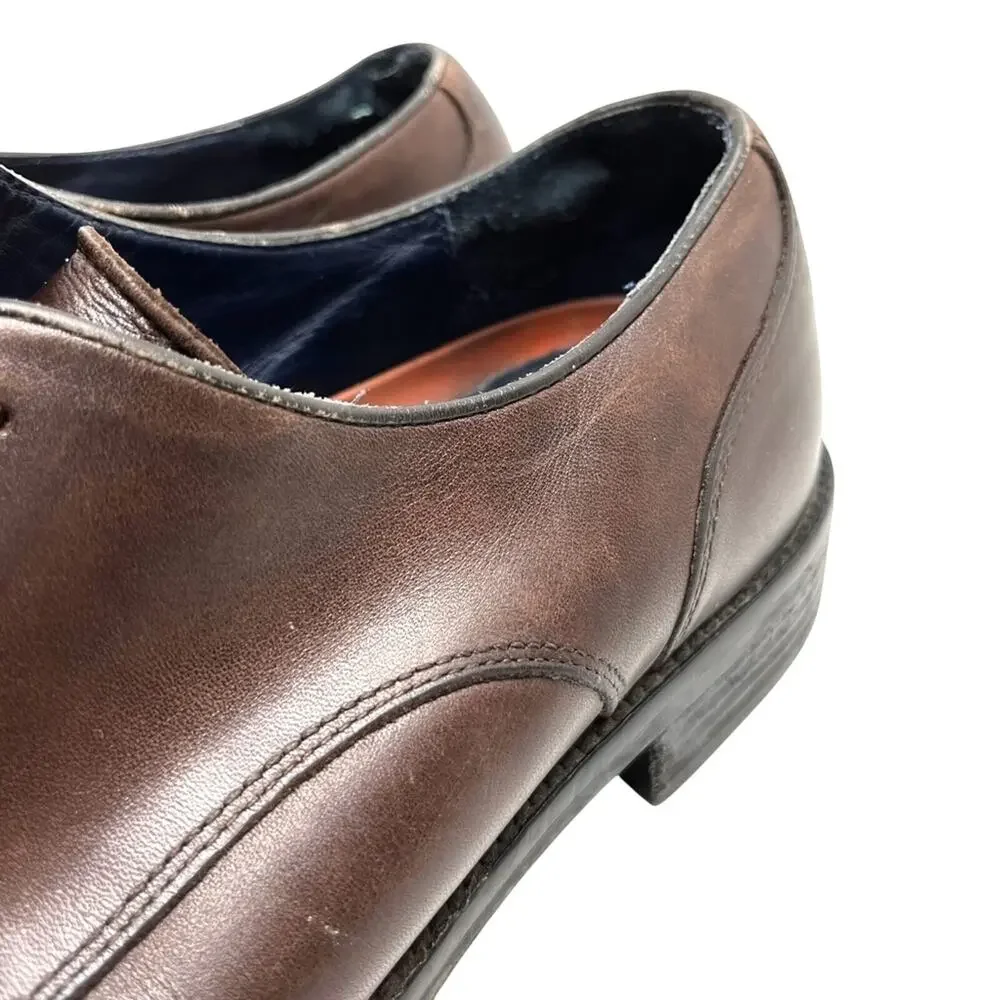 Cole Haan Grand OS Mens Dark Brown Genuine Leather Oxford Dress Shoes sz 11